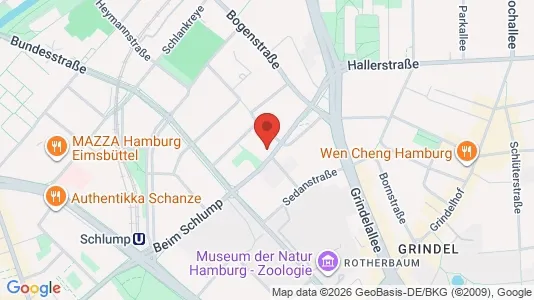 Apartments for rent i Hamburg Eimsbuttel - kort over placeringen
