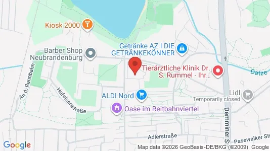 Apartments for rent i Mecklenburgische Seenplatte - kort over placeringen