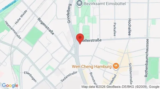 Apartments for rent i Hamburg Eimsbuttel - kort over placeringen