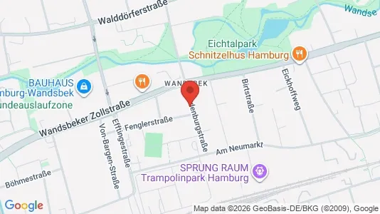 Rooms for rent i Hamburg Wandsbek - kort over placeringen