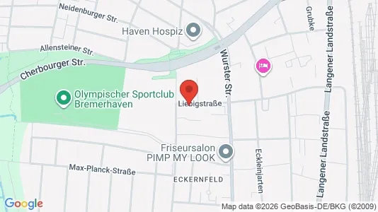 Apartments for rent i Bremerhaven - kort over placeringen