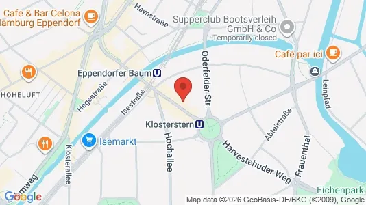Apartments for rent i Hamburg Eimsbuttel - kort over placeringen