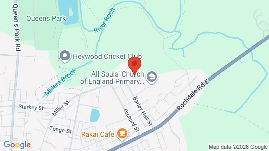 Rooms for rent i Heywood - Lancashire - kort over placeringen