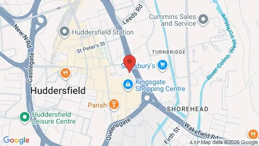 Apartments for rent i Huddersfield - West Yorkshire - kort over placeringen