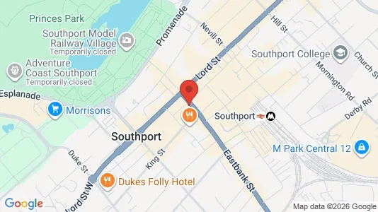 Apartments for rent i Southport - Merseyside - kort over placeringen