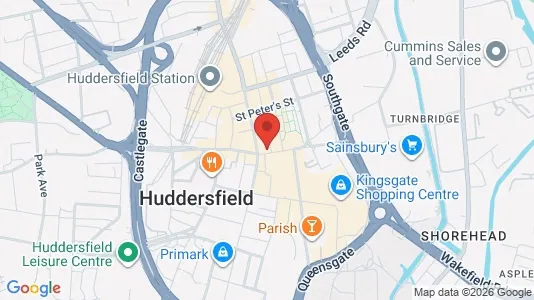 Apartments for rent i Huddersfield - West Yorkshire - kort over placeringen