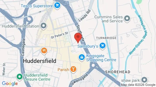 Apartments for rent i Huddersfield - West Yorkshire - kort over placeringen