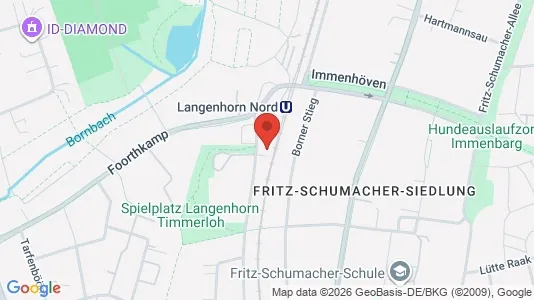 Apartments for rent i Hamburg Nord - kort over placeringen