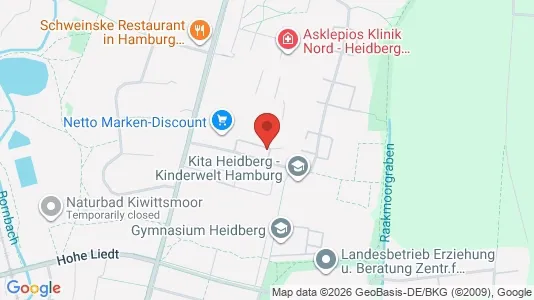 Apartments for rent i Hamburg Nord - kort over placeringen