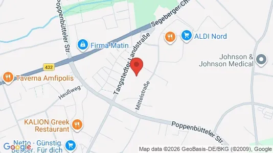 Apartments for rent i Segeberg - kort over placeringen