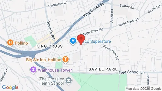 Apartments for rent i Halifax - West Yorkshire - kort over placeringen