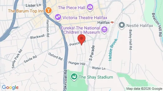Apartments for rent i Halifax - West Yorkshire - kort over placeringen