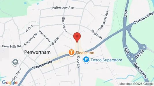 Apartments for rent i Preston - Lancashire - kort over placeringen