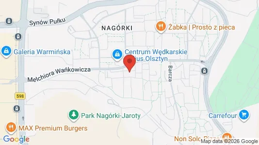 Apartments for rent i Olsztyn - kort over placeringen