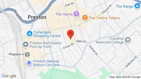 Apartments for rent i Preston - Lancashire - kort over placeringen