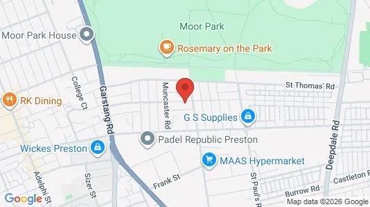 Apartments for rent i Preston - Lancashire - kort over placeringen