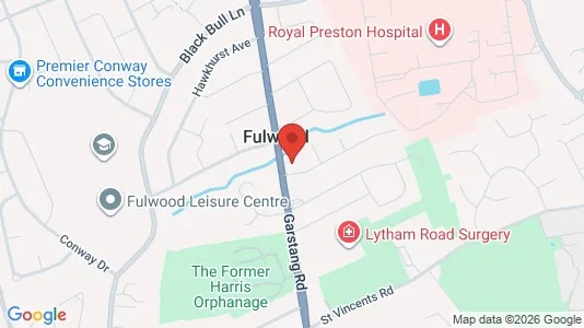 Apartments for rent i Preston - Lancashire - kort over placeringen