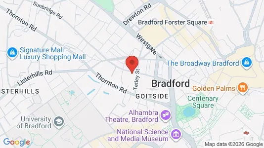 Apartments for rent i Bradford - West Yorkshire - kort over placeringen