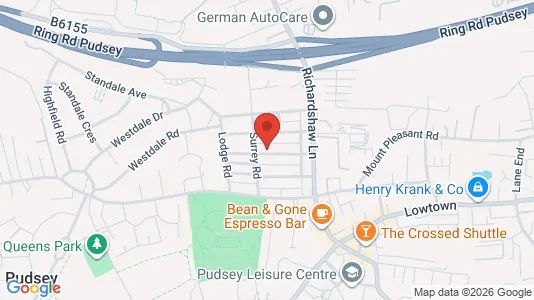 Apartments for rent i Pudsey - West Yorkshire - kort over placeringen