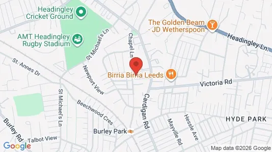 Apartments for rent i Leeds - West Yorkshire - kort over placeringen