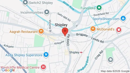 Apartments for rent i Shipley - West Yorkshire - kort over placeringen
