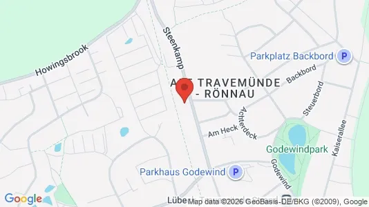 Apartments for rent i Lubeck - kort over placeringen