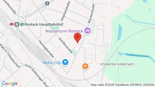 Apartments for rent i Rostock - kort over placeringen
