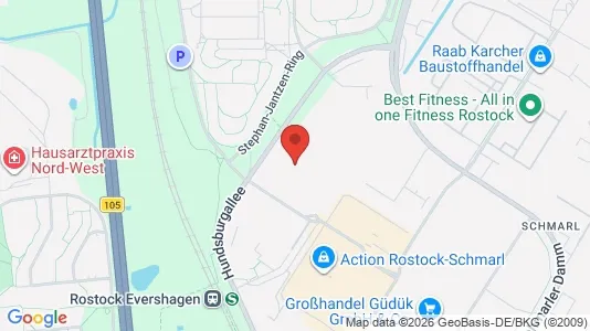Apartments for rent i Rostock - kort over placeringen