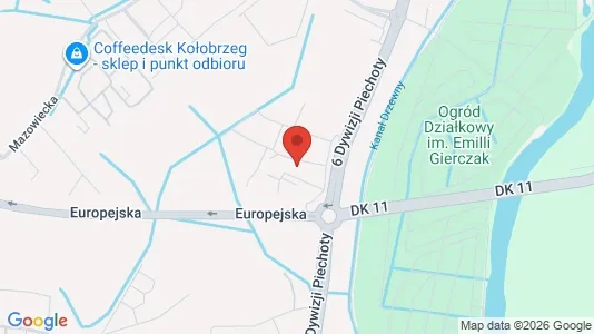 Apartments for rent i Kołobrzeski - kort over placeringen