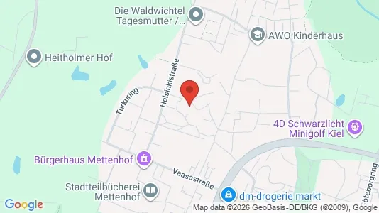 Apartments for rent i Kiel - kort over placeringen