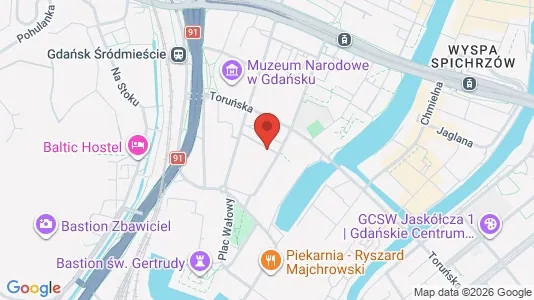 Apartments for rent i Gdańsk - kort over placeringen