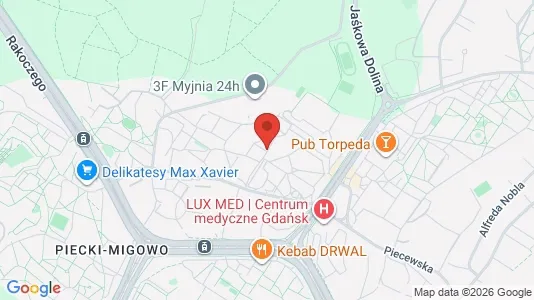 Rooms for rent i Gdańsk - kort over placeringen