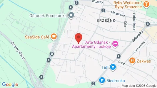 Apartments for rent i Gdańsk - kort over placeringen