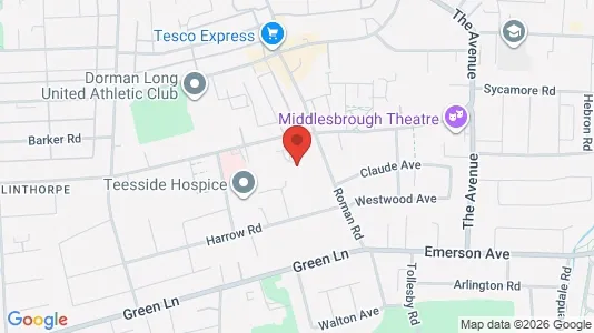 Apartments for rent i Middlesbrough - Cleveland - kort over placeringen