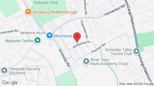 Apartments for rent i Middlesbrough - Cleveland - kort over placeringen