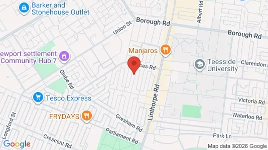 Apartments for rent i Middlesbrough - Cleveland - kort over placeringen