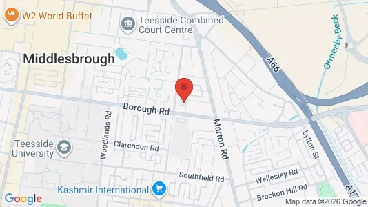 Apartments for rent i Middlesbrough - Cleveland - kort over placeringen