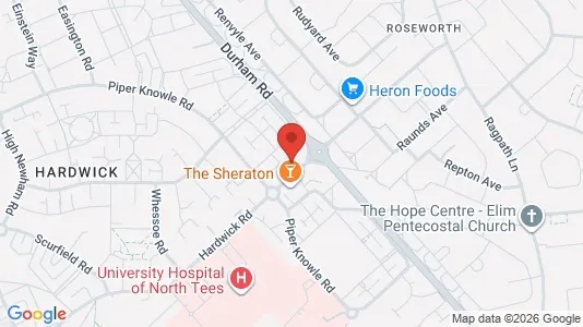 Apartments for rent i Stockton-on-Tees - Cleveland - kort over placeringen