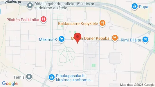 Apartments for rent i Vilnius Pilaitė - kort over placeringen