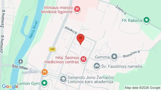 Apartments for rent i Vilnius Antakalnis - kort over placeringen