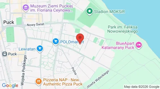 Apartments for rent i Pucki - kort over placeringen