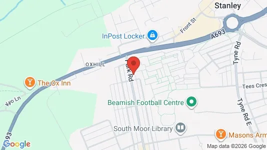 Apartments for rent i Stanley - County Durham - kort over placeringen