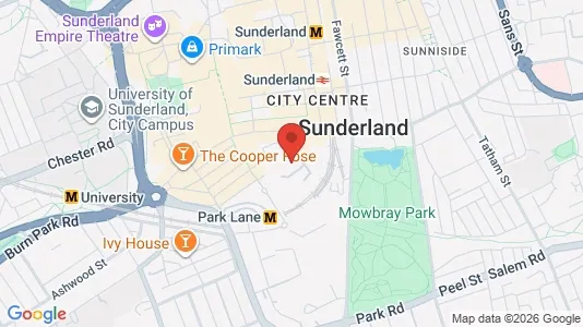 Apartments for rent i Sunderland - Tyne and Wear - kort over placeringen