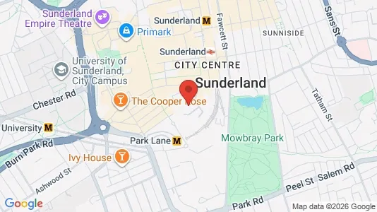 Apartments for rent i Sunderland - Tyne and Wear - kort over placeringen