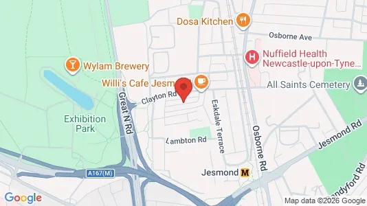 Apartments for rent i Newcastle upon Tyne - Tyne and Wear - kort over placeringen