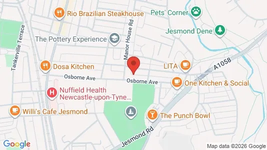 Apartments for rent i Newcastle upon Tyne - Tyne and Wear - kort over placeringen