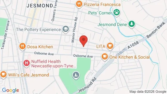 Apartments for rent i Newcastle upon Tyne - Tyne and Wear - kort over placeringen