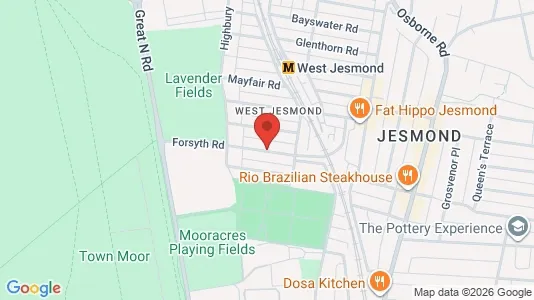 Apartments for rent i Newcastle upon Tyne - Tyne and Wear - kort over placeringen