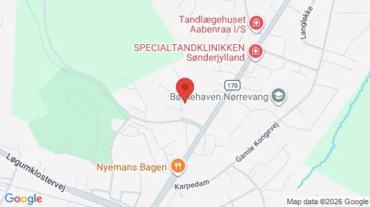Apartments for rent i Aabenraa - kort over placeringen