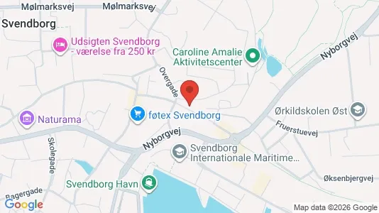 Apartments for rent i Svendborg - kort over placeringen